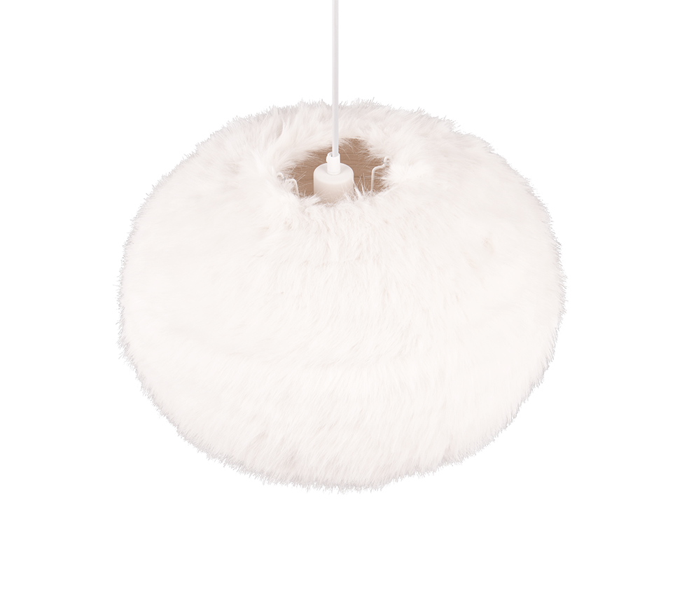 Furry pendant 50 cm E27 sand white — R31581901