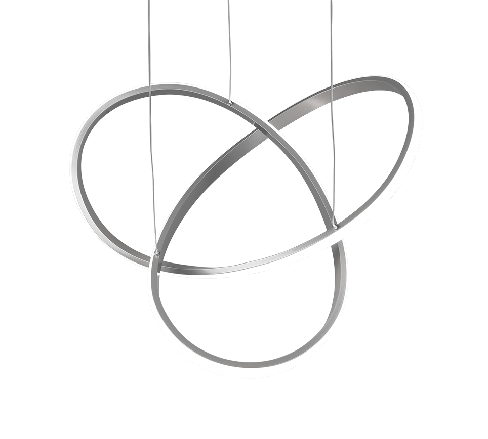 Course LED pendant brushed steel 4000K — R32051407