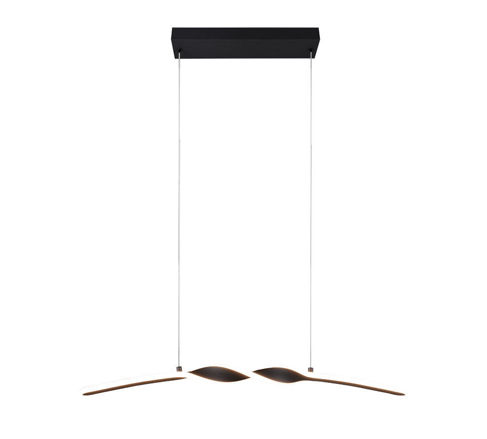 Ginko LED pendant matt black — R35791132
