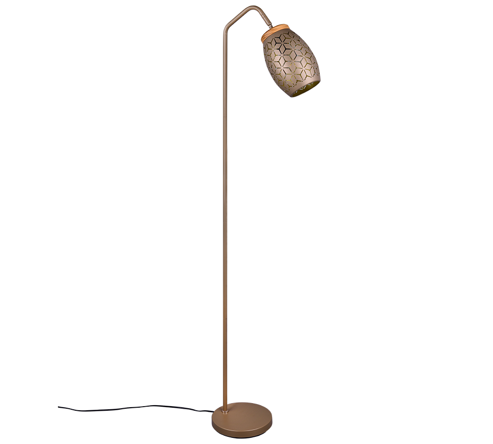 Bidar floor lamp E27 coffee brown — R41571065