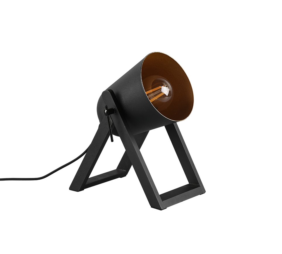 Marc table lamp E27 matt black/gold — R50721080