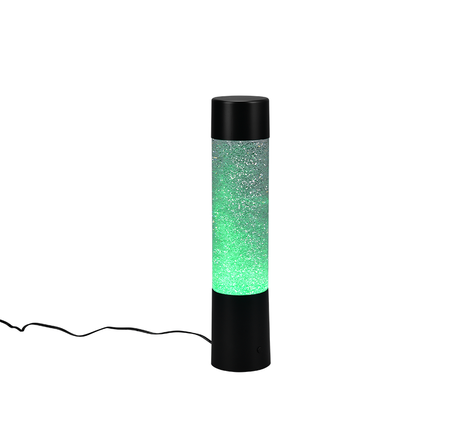 Glitter LED table lamp matt black RGB — R50871032