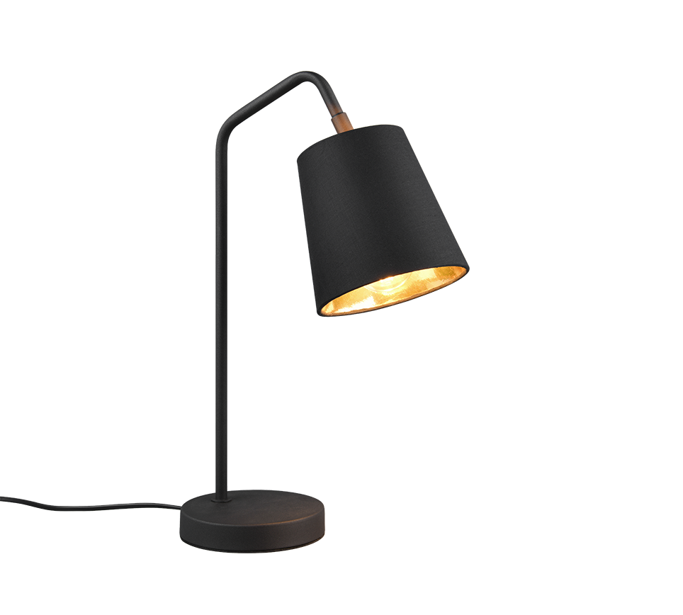 Buddy table lamp E27 matt black/gold — R51721032
