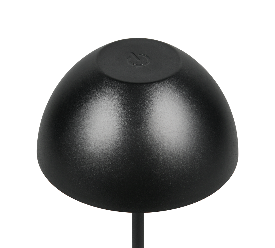 Ortiz LED table lamp matt black rechargeable — R55601132