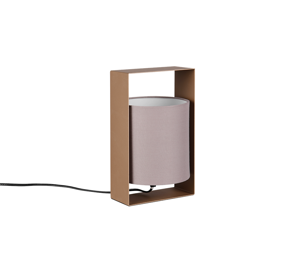 Pail table lamp E27 coffee brown — R55751065