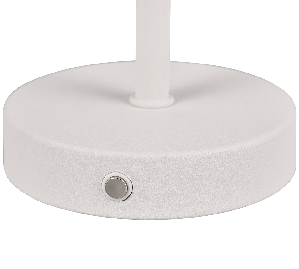 Jeff LED table lamp matt white rechargeable — R59151131
