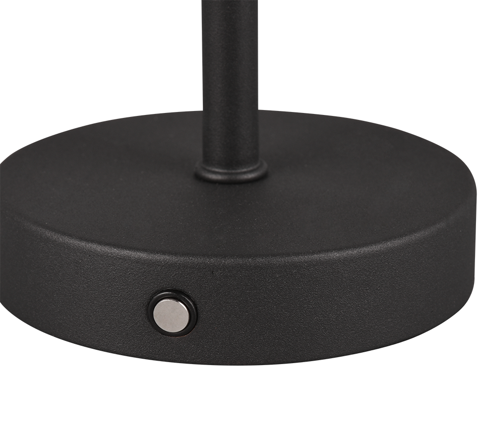 Jeff LED table lamp matt black rechargeable — R59151132