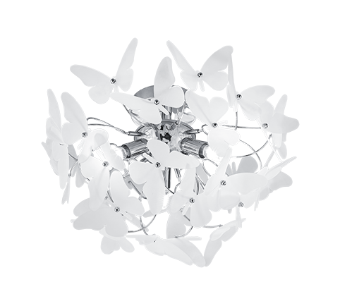 Butterfly ceiling lamp 3xG9 multicolor — R60213017