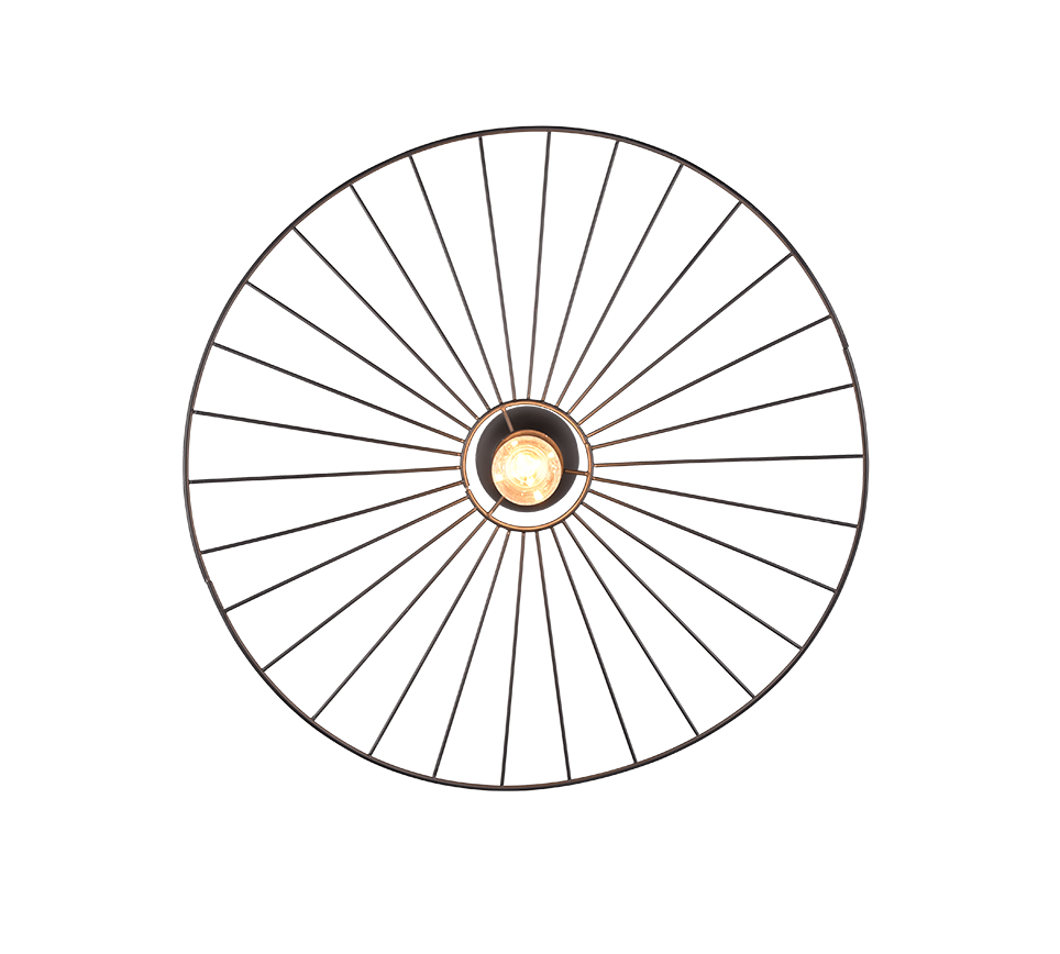 Chapeau ceiling lamp E27 matt black — R61451032