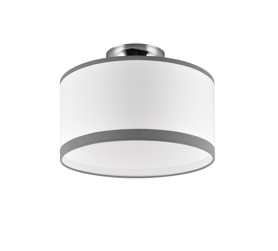Davos ceiling lamp 30 cm 2xE14 chrome/white — R61552006