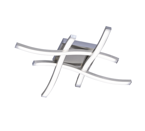 Route LED ceiling lamp 4-pc brushed steel — R62474107