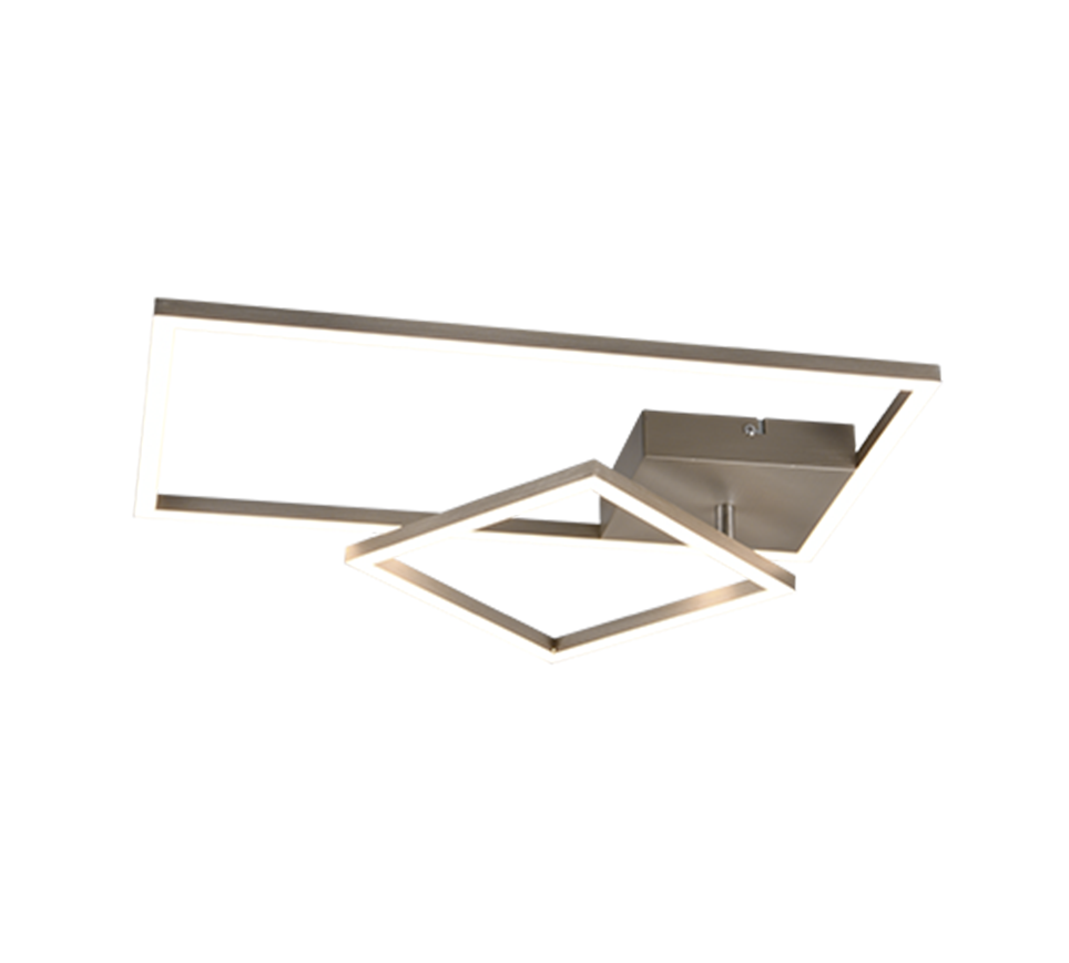 Padella LED ceiling lamp brushed steel 4000K — R62642407