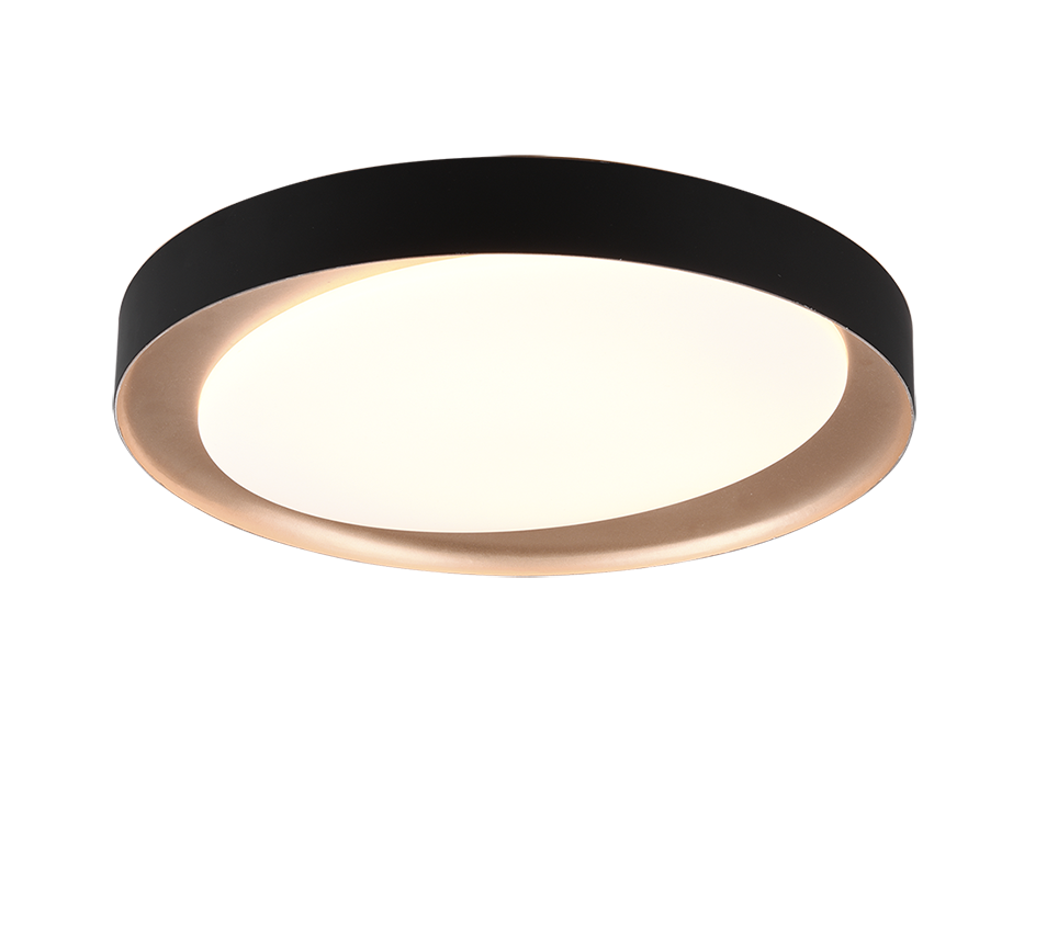 Zeta LED ceiling lamp black/gold — R62712402