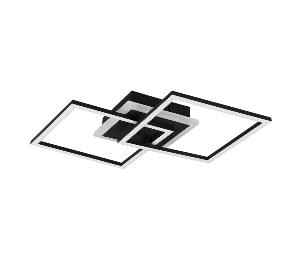 Venida LED ceiling lamp square black — R62793132