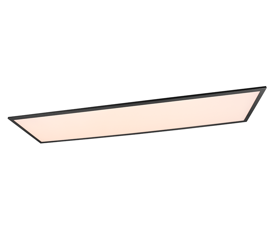 Gamma LED ceiling lamp 119x29 cm matt black — R62861232