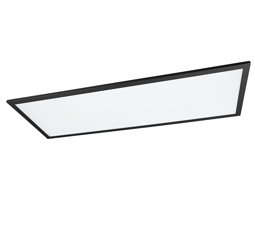 Gamma LED ceiling lamp 80x29 cm matt black — R62868032
