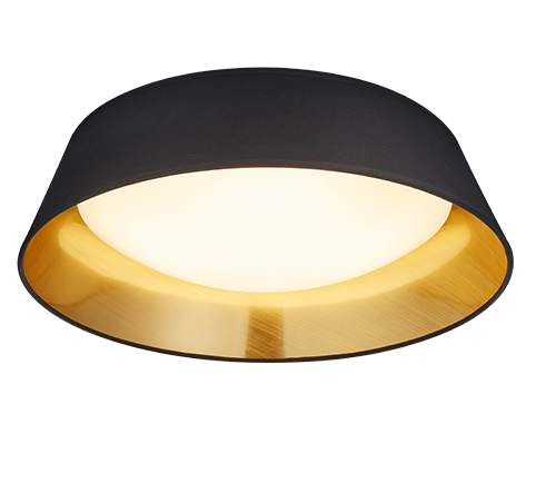 Ponts LED ceiling lamp 45 cm black/gold — R62871879