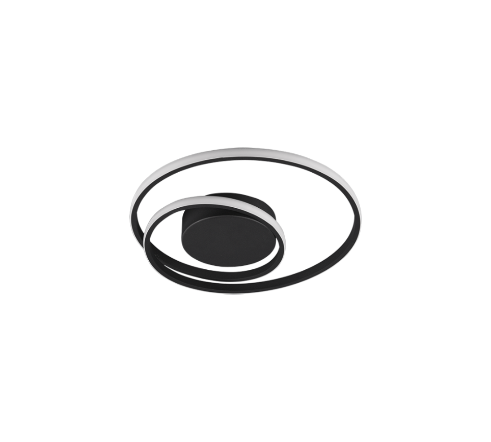 Zibal LED ceiling lamp matt black — R62911132