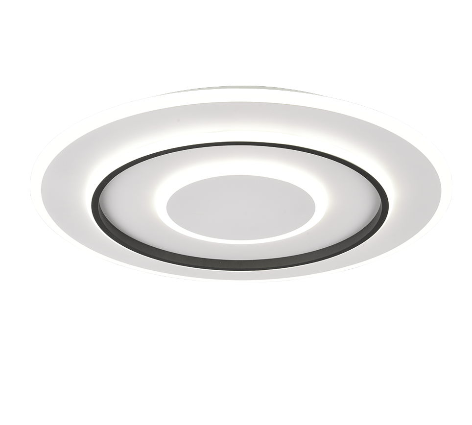 Jora LED ceiling lamp 60 cm matt white — R64303931