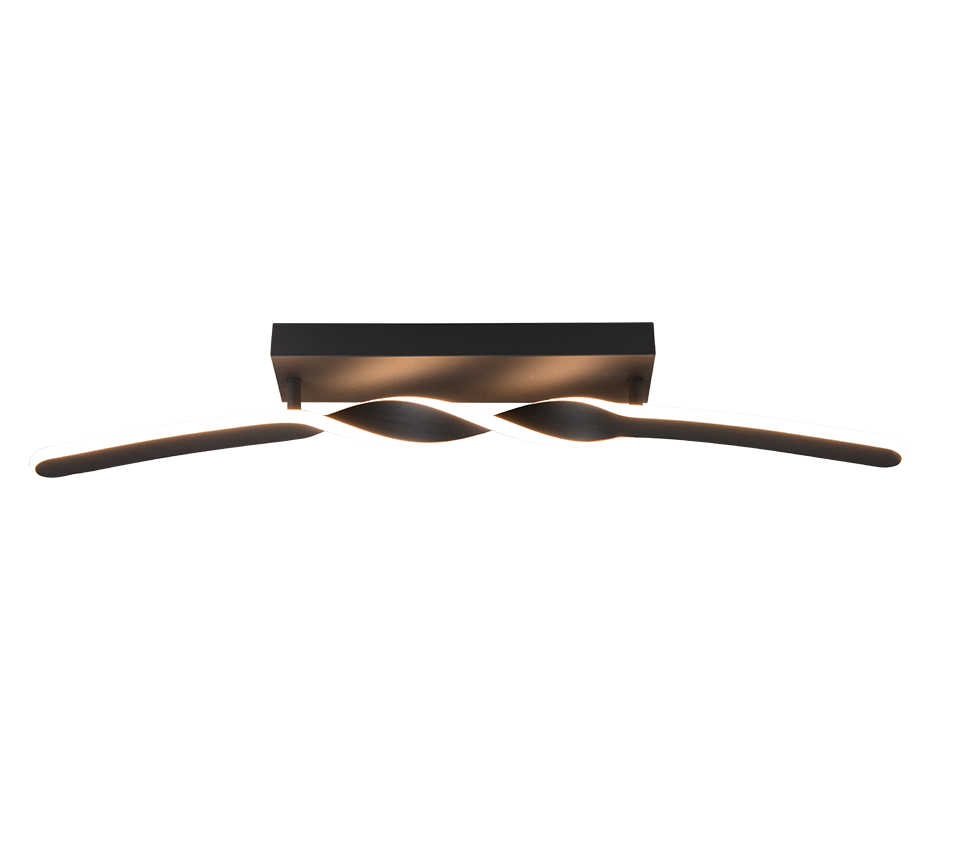 Ginko LED ceiling lamp matt black — R65791132