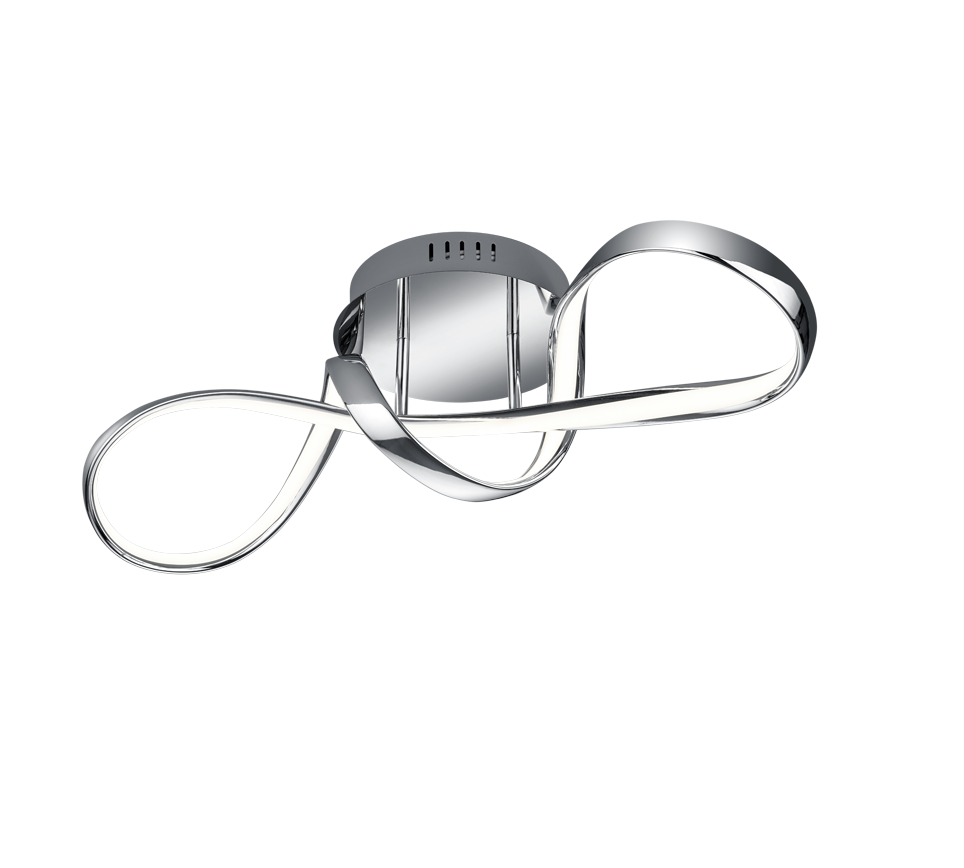 Perugia LED ceiling lamp chrome 4000K — R67091106