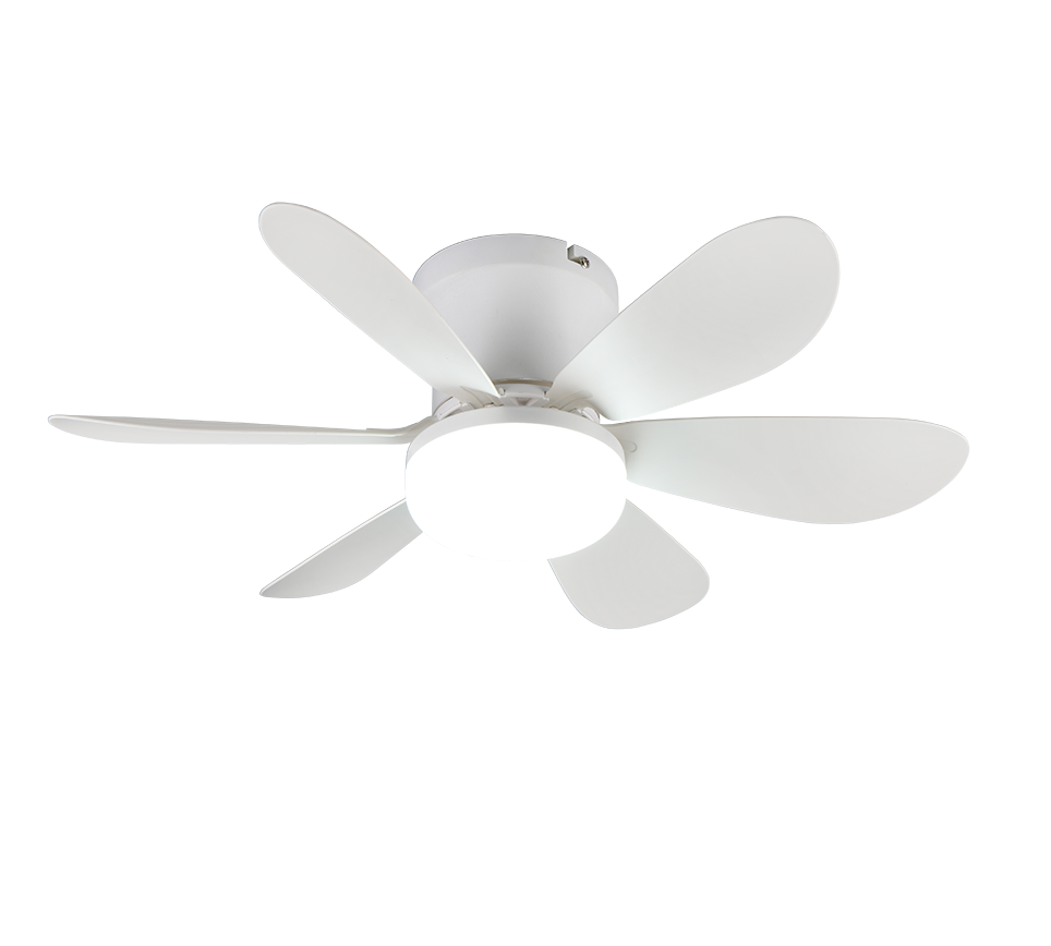 Lund LED ceiling fan matt white — R67462131