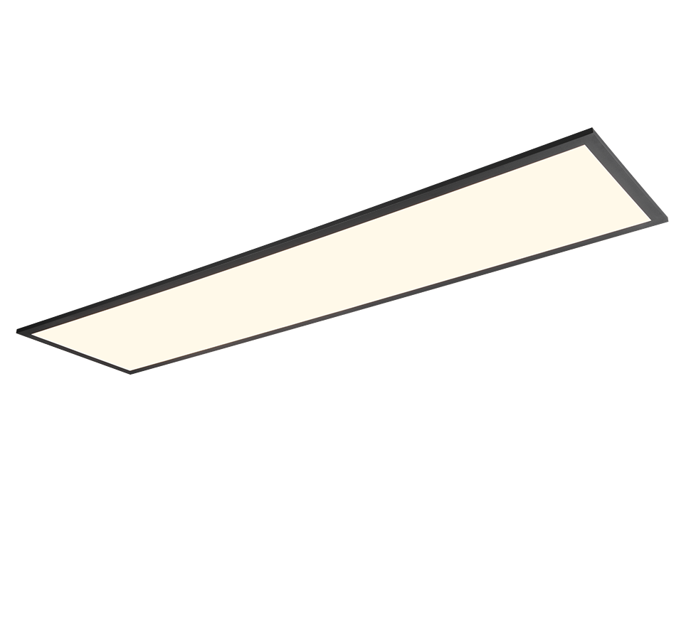 Beta LED ceiling lamp 120 cm matt black RGBW — R67661232
