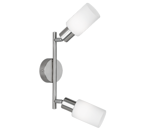 Mars spotlight 2-pc E14 brushed steel — R80012007