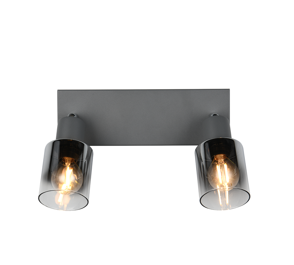 Cadiz spot 2-pc E14 anthracite/chrome plated — R81782042