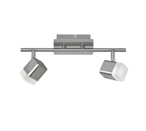 Roubaix LED spotlight 2-pc brushed steel — R82152107