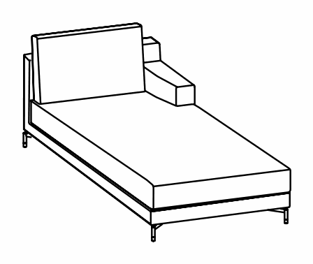 Manufacturer technical drawing for DNEHS1; line illustration, not a product photograph. The source illustrates the right-hand configuration. Order the handedness identified by this listing’s article code.