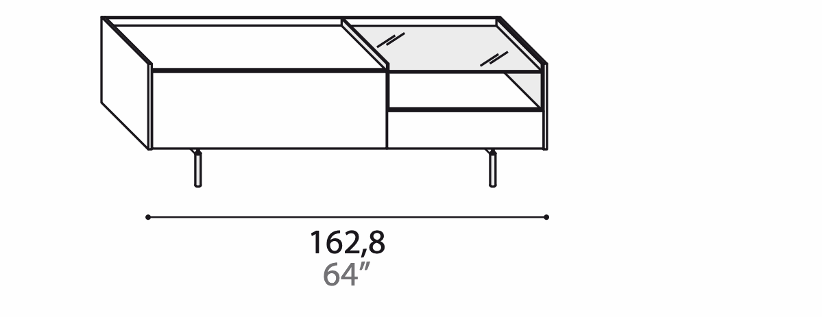 Manufacturer technical diagram of Alf DaFrè Diko PCD713 / PCD713A. Diagram is not a finish photograph.