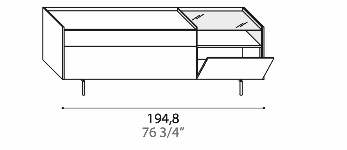 Manufacturer technical diagram of Alf DaFrè Diko PCD726 / PCD726A. Diagram is not a finish photograph.
