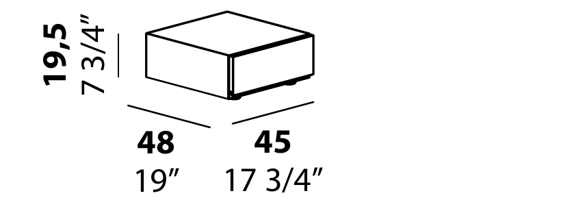 Technical diagram - Alf DaFre PNC001 drawer module only