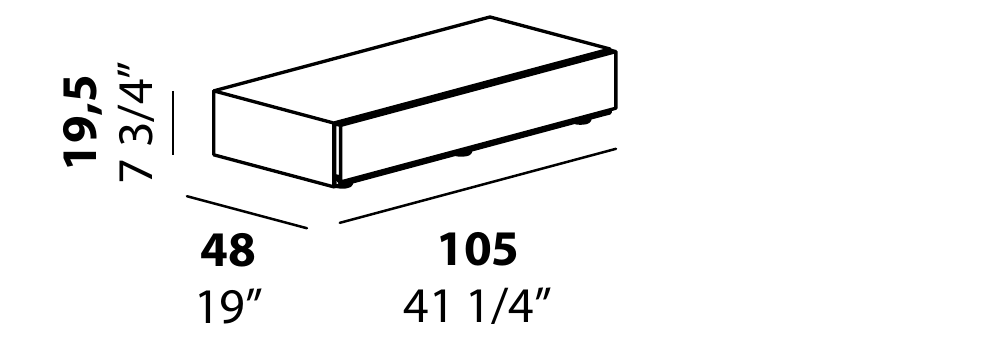 Technical diagram - Alf DaFre PNC004 drawer module only
