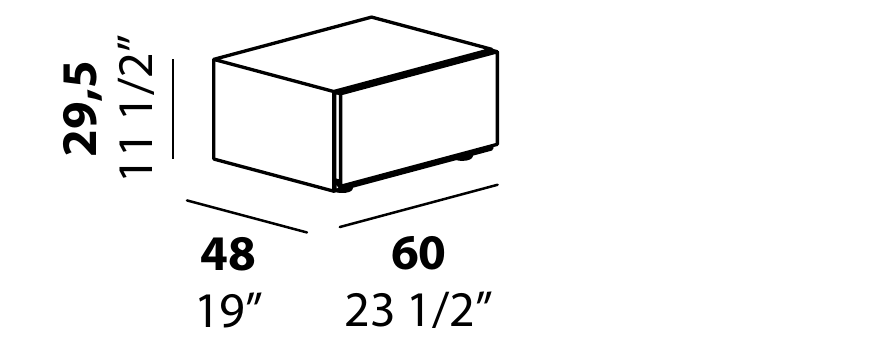 Technical diagram - Alf DaFre PNC011 drawer module only