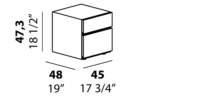 Technical diagram - Alf DaFre PNC023 drawer module only