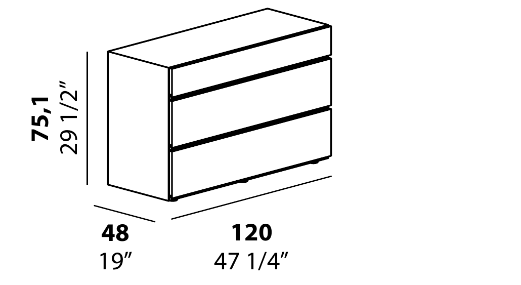 Technical diagram - Alf DaFre PNC034 drawer module only