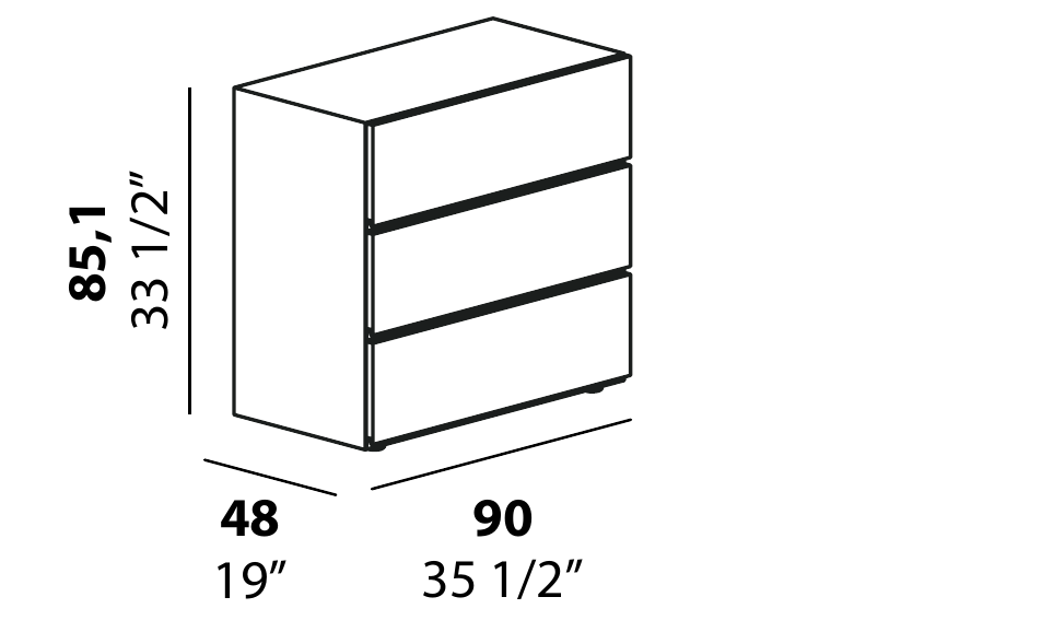 Technical diagram - Alf DaFre PNC038 drawer module only