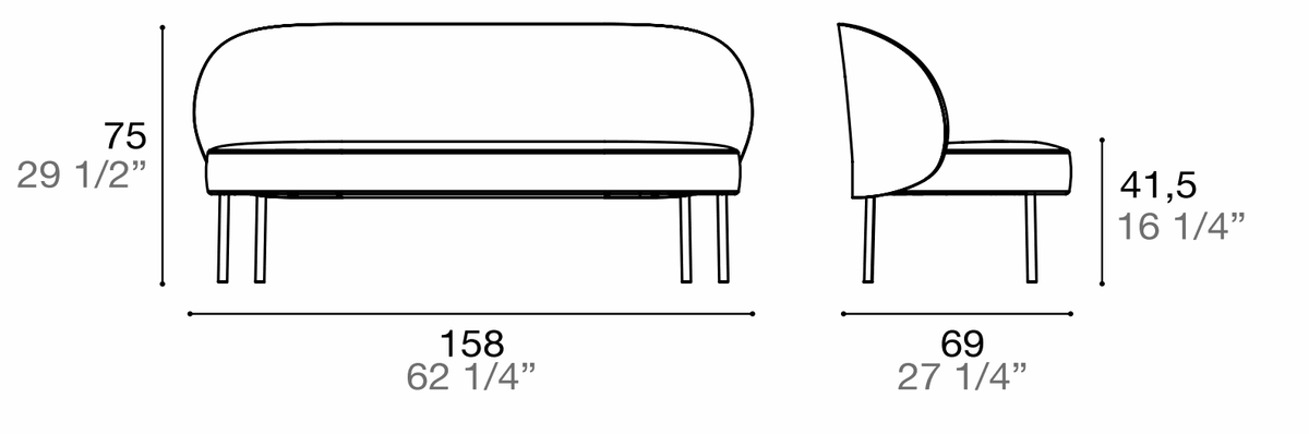 Manufacturer technical drawing for RAKU4; line illustration, not a product photograph.