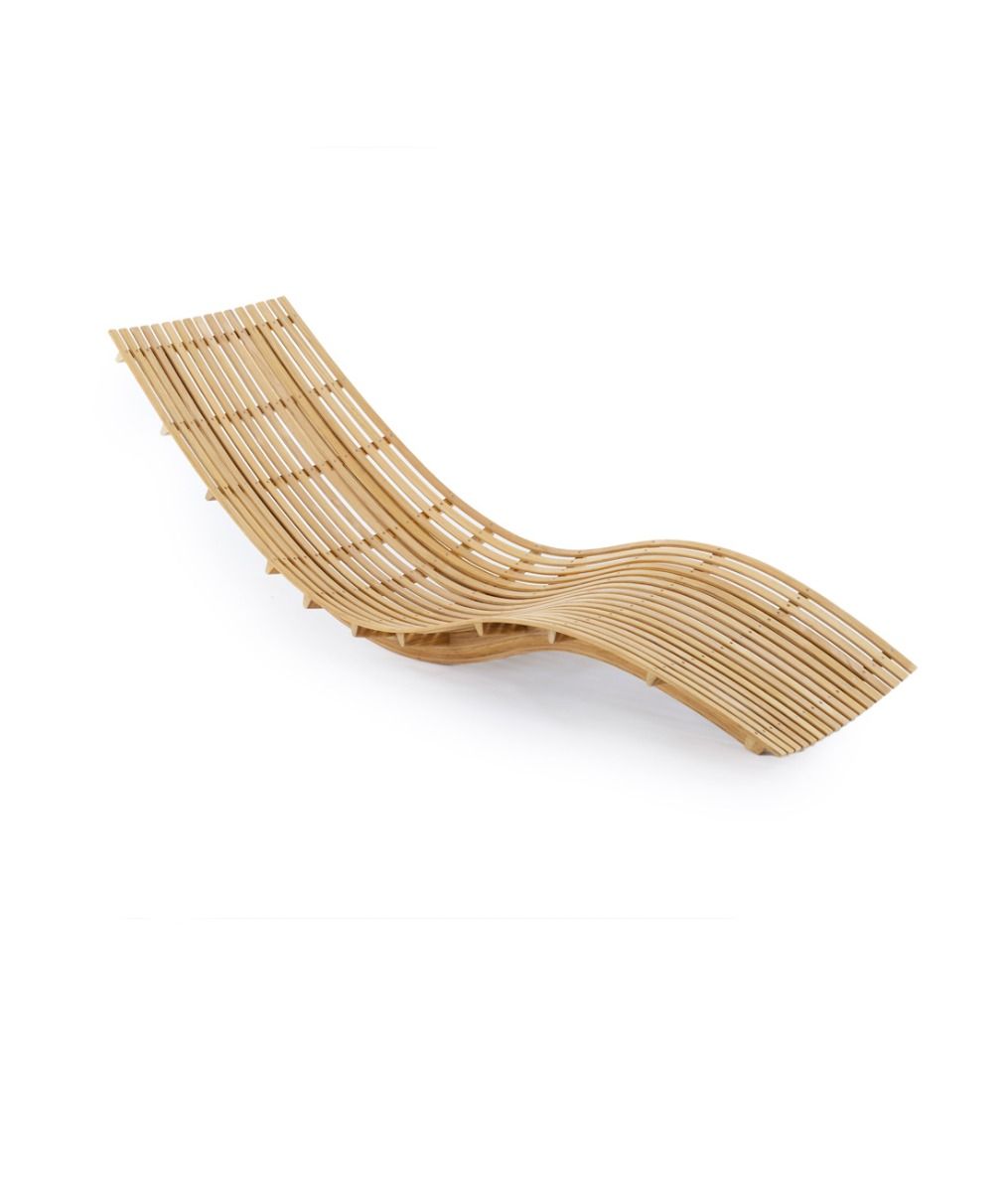 Unopiù Swing Chaise-longue in teak | Unopiù