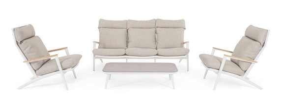 Bizzotto Ibisco White Sofa SET4, article 0663820