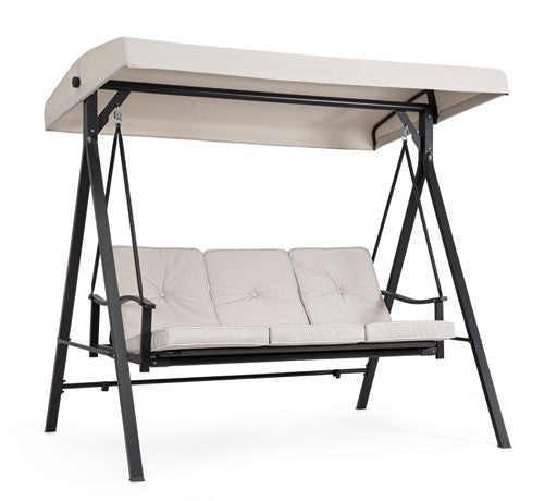 Bizzotto Taurus Light Grey Swing Chair 3 seats, article 0790233