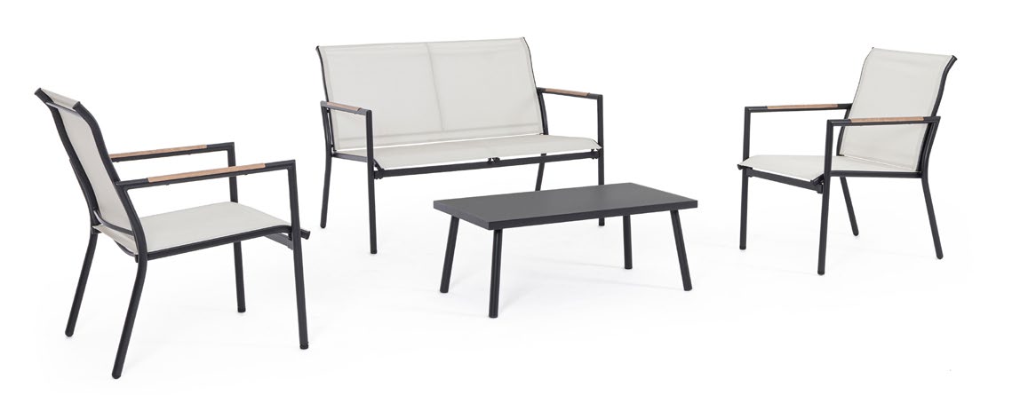 Bizzotto Marsala Charcoal Sofa SET4, article 0806094