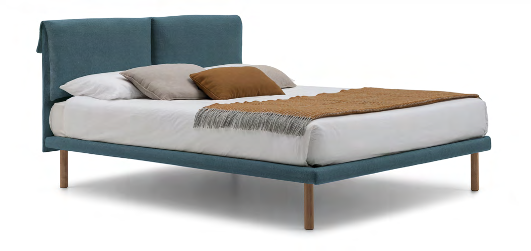 Bolzan Cameo Iorca Bed — representative catalogue photograph; finish and upholstery may differ