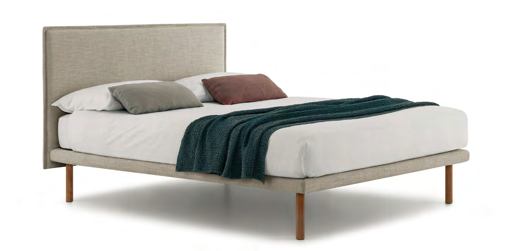Bolzan Cameo Wave Bed — representative catalogue photograph; finish and upholstery may differ