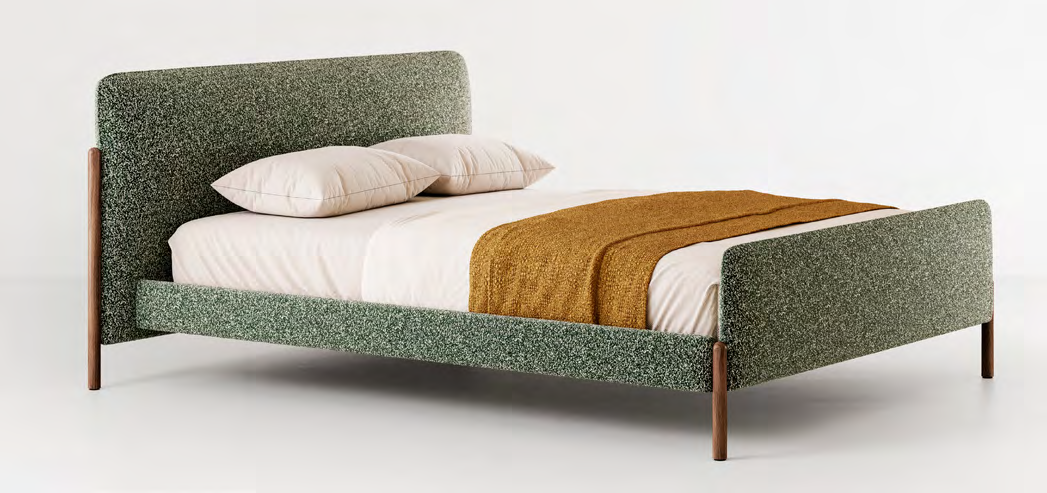 Bolzan Flag with Footboard Bed — representative catalogue photograph; finish and upholstery may differ