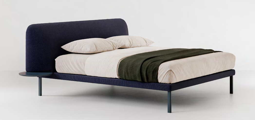 Bolzan Marty Bed — representative catalogue photograph; finish and upholstery may differ