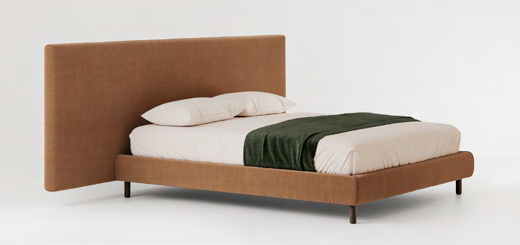 Bolzan Noah Extra Large Bed — representative catalogue photograph; finish and upholstery may differ