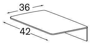 Bolzan Wall Custom Shelf — manufacturer image or catalogue diagram